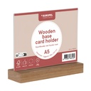 Kaarthouder Europel acryl met houten voet A5 liggend — afbeelding 3