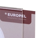 Kaarthouder Europel acryl met houten voet A5 liggend — afbeelding 5
