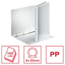 Presentatieringband Esselte Essentials panorama A4 4-rings O-mechaniek 16mm wit — afbeelding 3