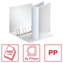 Presentatieringband Esselte Essentials panorama A4 4-rings D-mechaniek 50mm wit — afbeelding 3