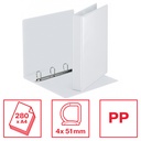 Presentatieringband Esselte Essentials panorama A4 2-rings D-mechaniek 30mm wit — afbeelding 4
