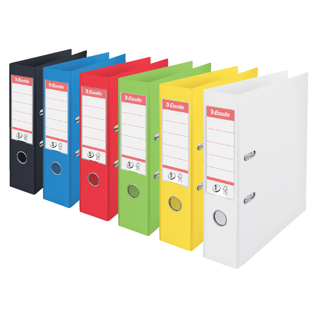 Ordner Esselte No.1 Power VIVIDA 75mm 30% gerecycled PP folie wit — afbeelding 3