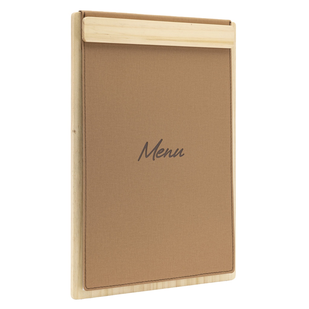 Menukaart Securit Signature klembord A4 licht hout bruin — afbeelding 2