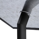 Menustandaard Office Design rechte hoeken A3 25mm zwart — afbeelding 4