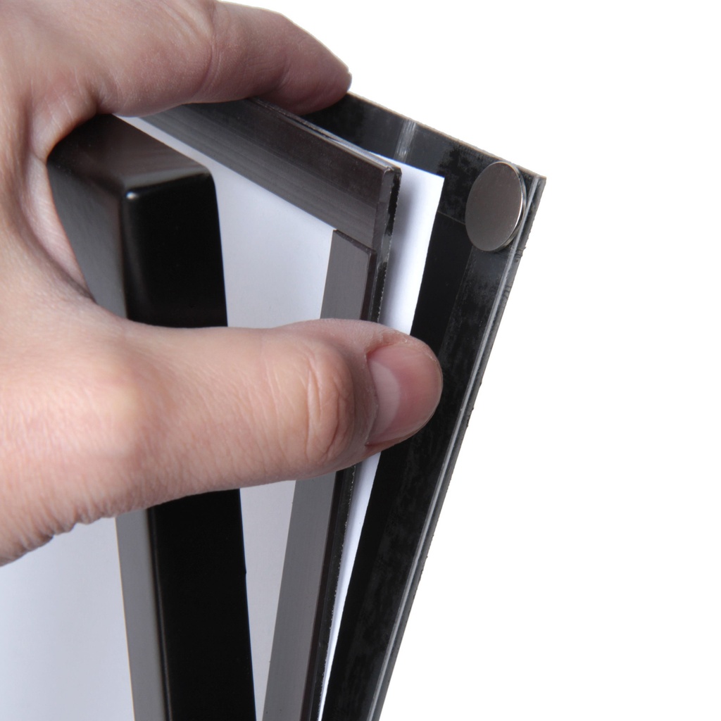 Menustandaard Office magnetisch acryl vak A4 zwart — afbeelding 4