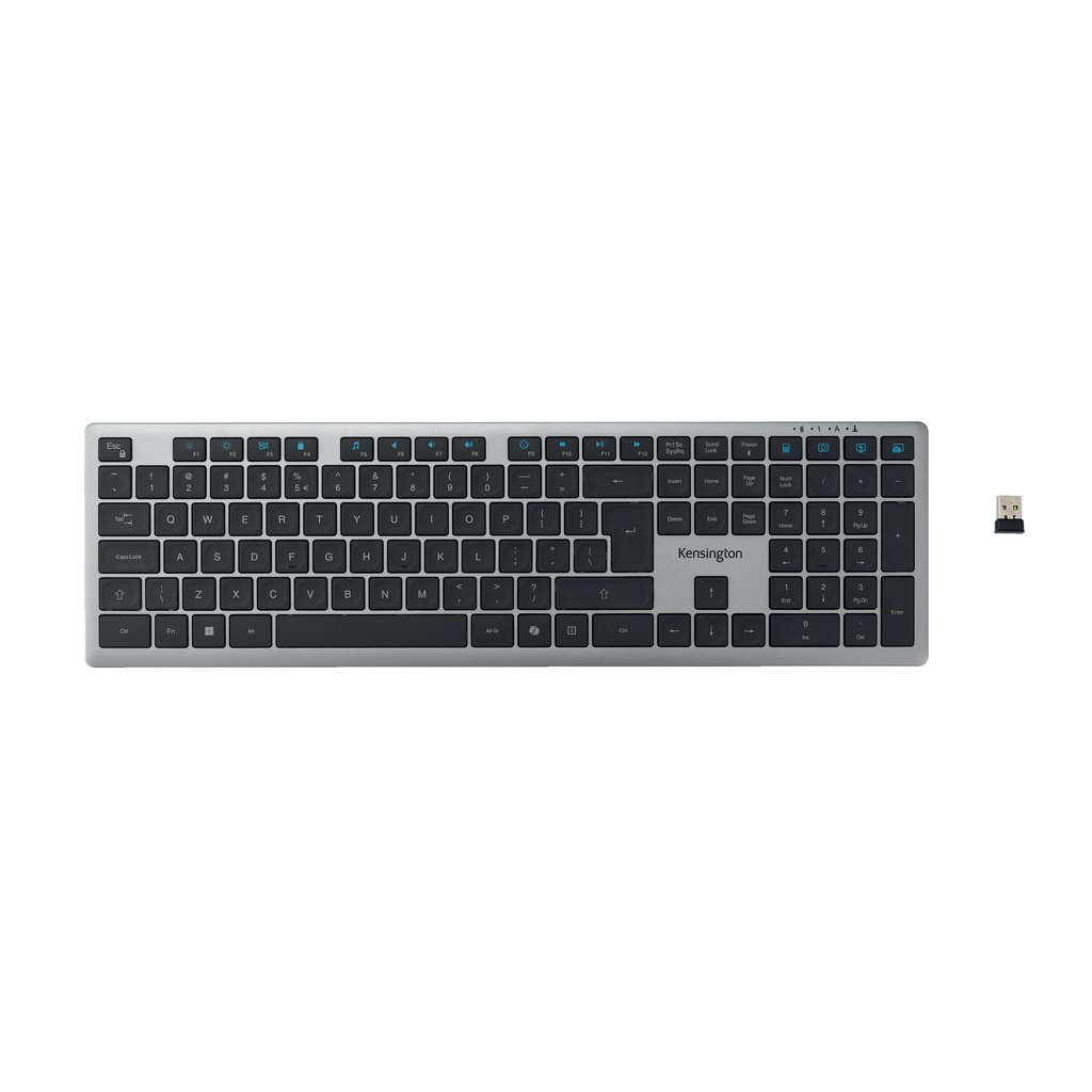 Toetsenbord Kensington EQ KB535 oplaadbaar QWERTY grijs — afbeelding 2