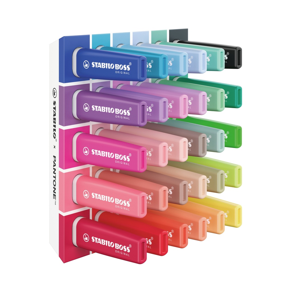 Markeerstift STABILO BOSS  -  Pantone assorti 30 stuks — afbeelding 2