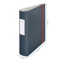 Ordner Leitz Cosy Active 180° 82mm PP A4 fluweel grijs — afbeelding 2
