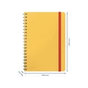 Notitieboek Leitz Cosy B5 160 blz spiraal lijn geel — afbeelding 5