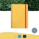 Notitieboek Leitz Cosy B5 160 blz spiraal lijn geel — afbeelding 6