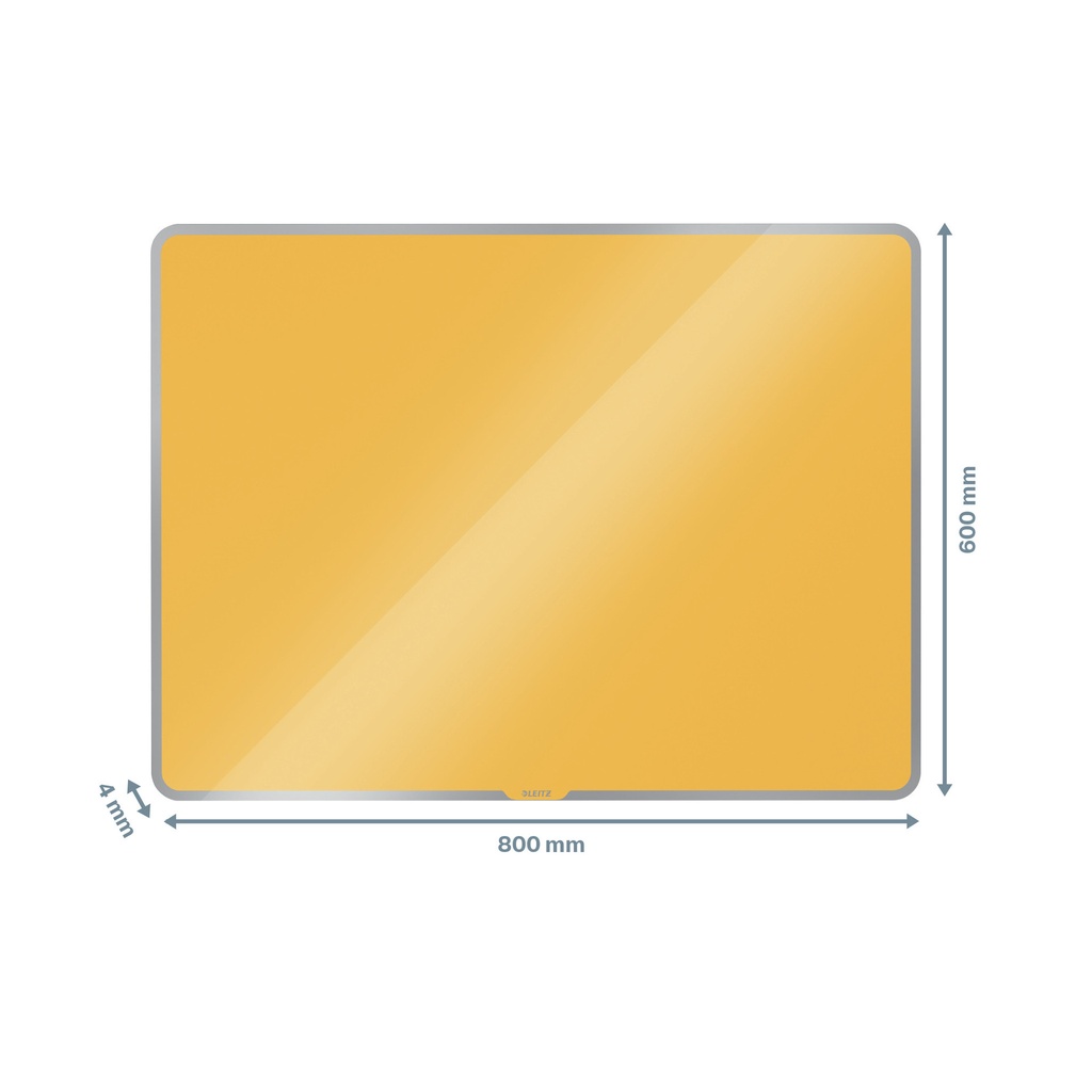 Glasbord Leitz Cosy magnetisch 800x600mm geel — afbeelding 3