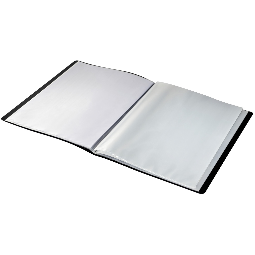 Showmap Leitz Recycle A4 40-tassen gerecycled PP zwart — afbeelding 5