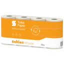 Toiletpapier Satino MT1 HiCycle 2-laags 8x400 vel wit 067910 — afbeelding 3