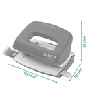 Perforator Leitz Nexxt  Recycle mini 10 vel rood — afbeelding 2