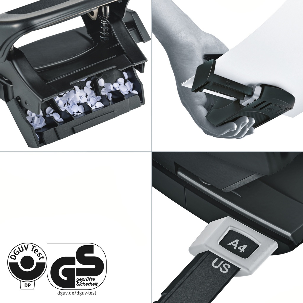 Perforator Leitz Nexxt  Recycle mini 10 vel zwart — afbeelding 7