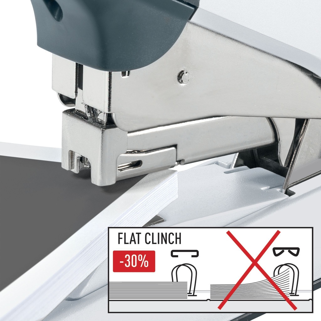 Nietmachine Leitz Heavy Duty Flat Clinch 60 vel zilver — afbeelding 3