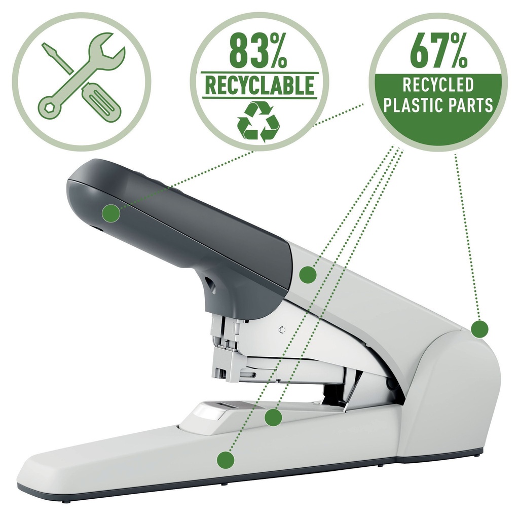 Nietmachine Leitz Heavy Duty Flat Clinch 60 vel zilver — afbeelding 5