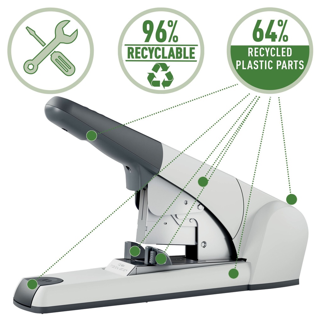 Nietmachine Leitz Heavy Duty Flat Clinch 120 vel zilver — afbeelding 5