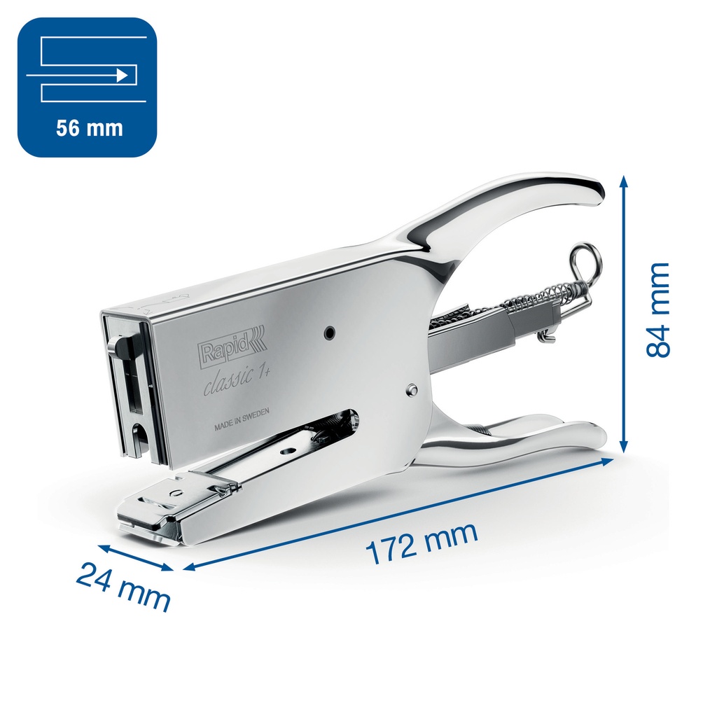 Niettang Rapid 1DX 50 vel 24/6 chroom — afbeelding 4