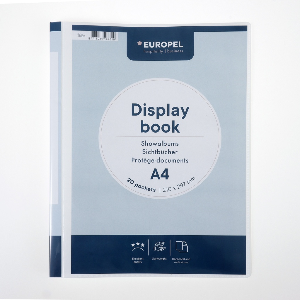 Showmap Europel Frontview A4 20-tassen wit — afbeelding 2