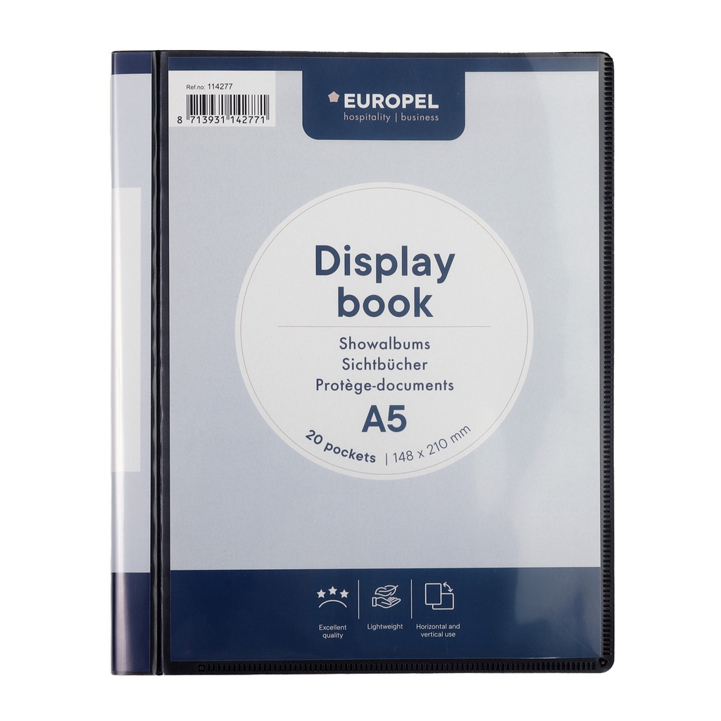 Showmap Europel Frontview A5 20-tassen antraciet — afbeelding 2