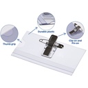 Badge Europel met clip en speld 75x40mm 24st — afbeelding 2