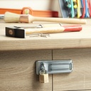 Hangslot MasterLock 2 gelijksluitend messing 30mm 2 stuks — afbeelding 5