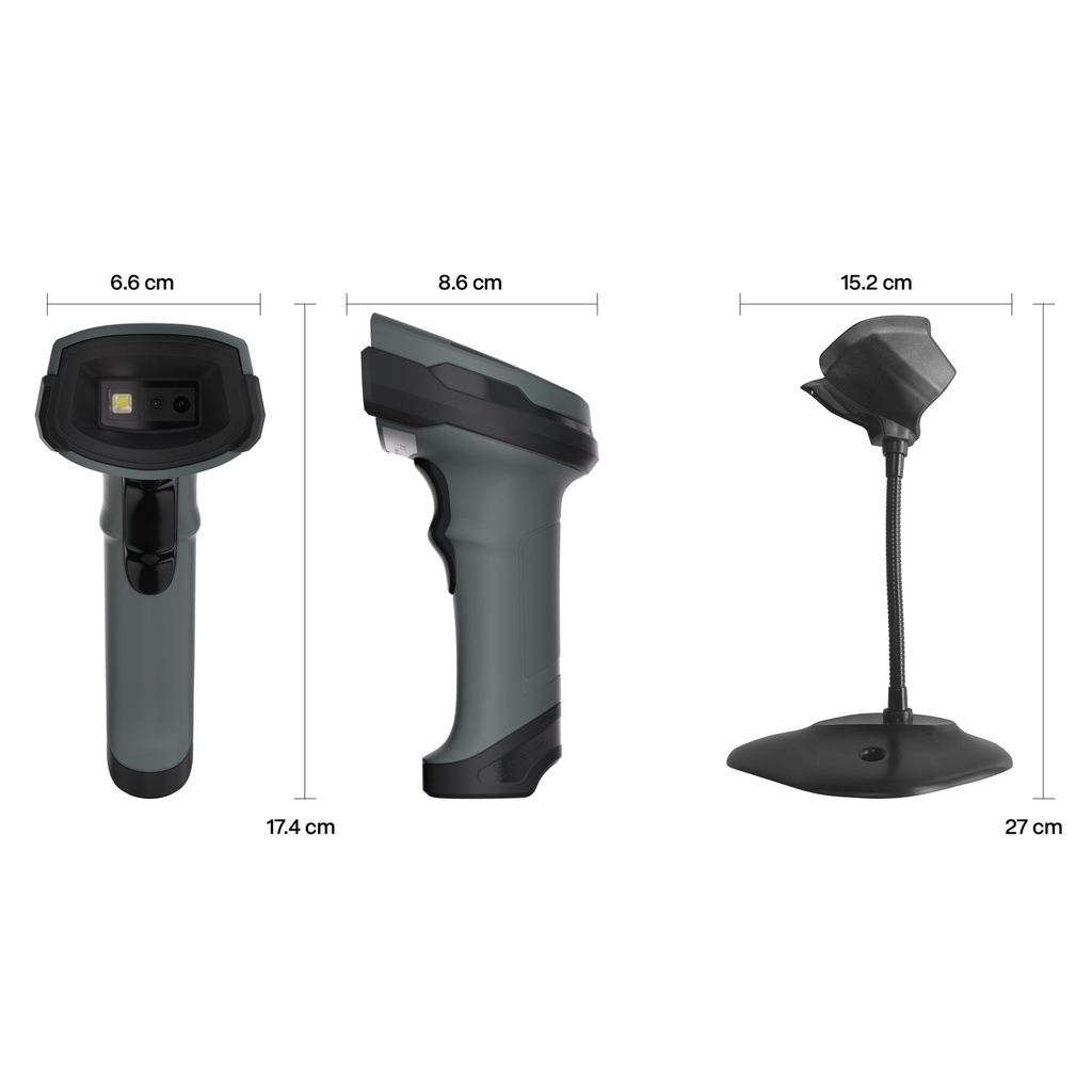 Barcodescanner Safescan 330-W bedraad + standaard — afbeelding 2