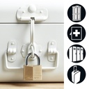 Hangslot MasterLock 4 gelijksluitend messing 40mm 4 stuks — afbeelding 4