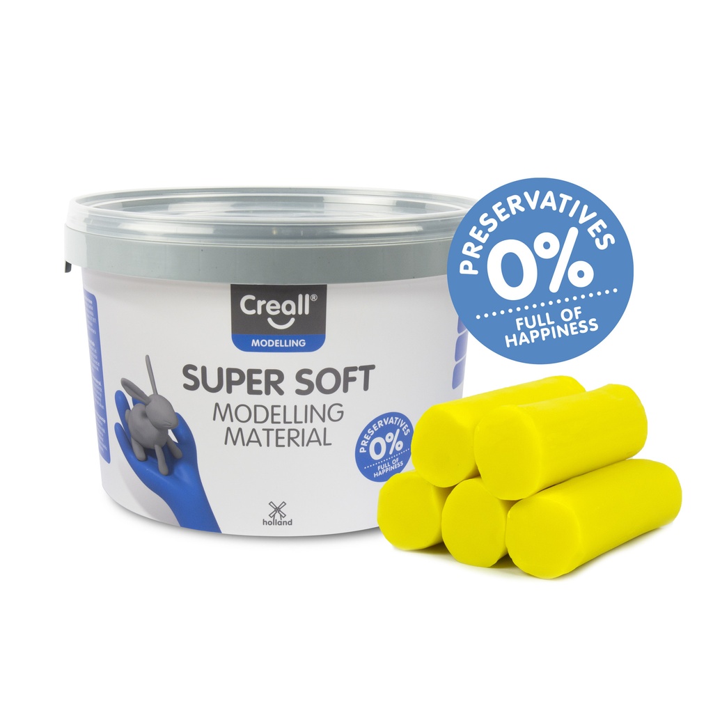 Klei Creall supersoft geel 1750gram — afbeelding 2