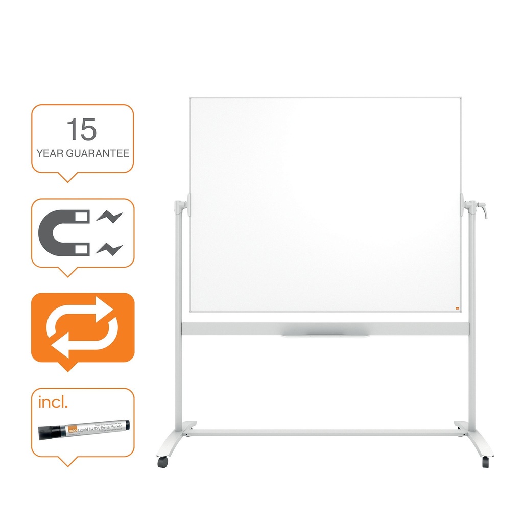 Whiteboard Nobo kantelbord classic 120x150cm staal — afbeelding 3