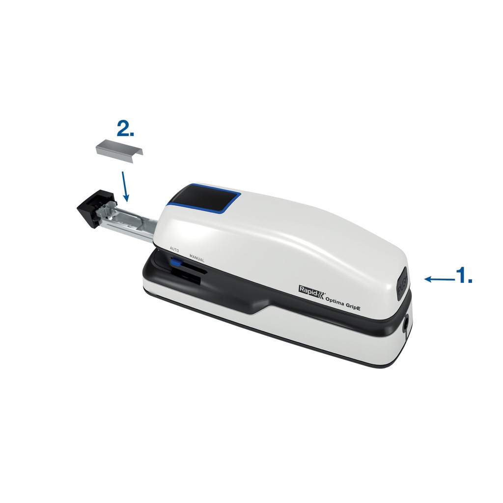 Nietmachine elektrisch Rapid Optima Grip 20vel wit/zwart — afbeelding 3
