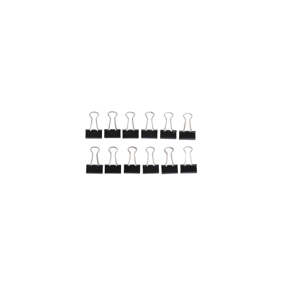 Papierklem MAUL 213 foldback 13mm zwart 12 stuks — afbeelding 4