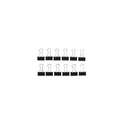 Papierklem MAUL 213 foldback 13mm zwart 12 stuks — afbeelding 4