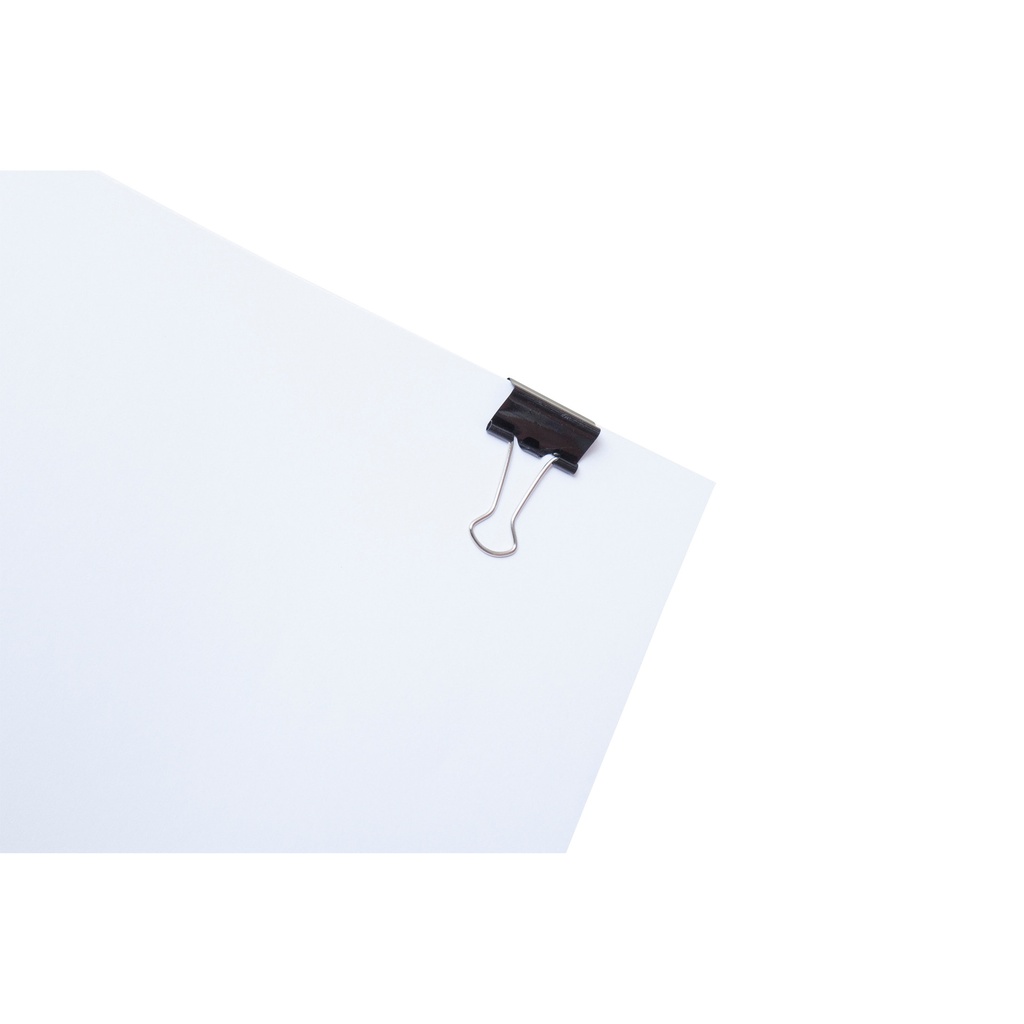 Papierklem MAUL 213 Foldback 25mm zwart 12 stuks — afbeelding 3