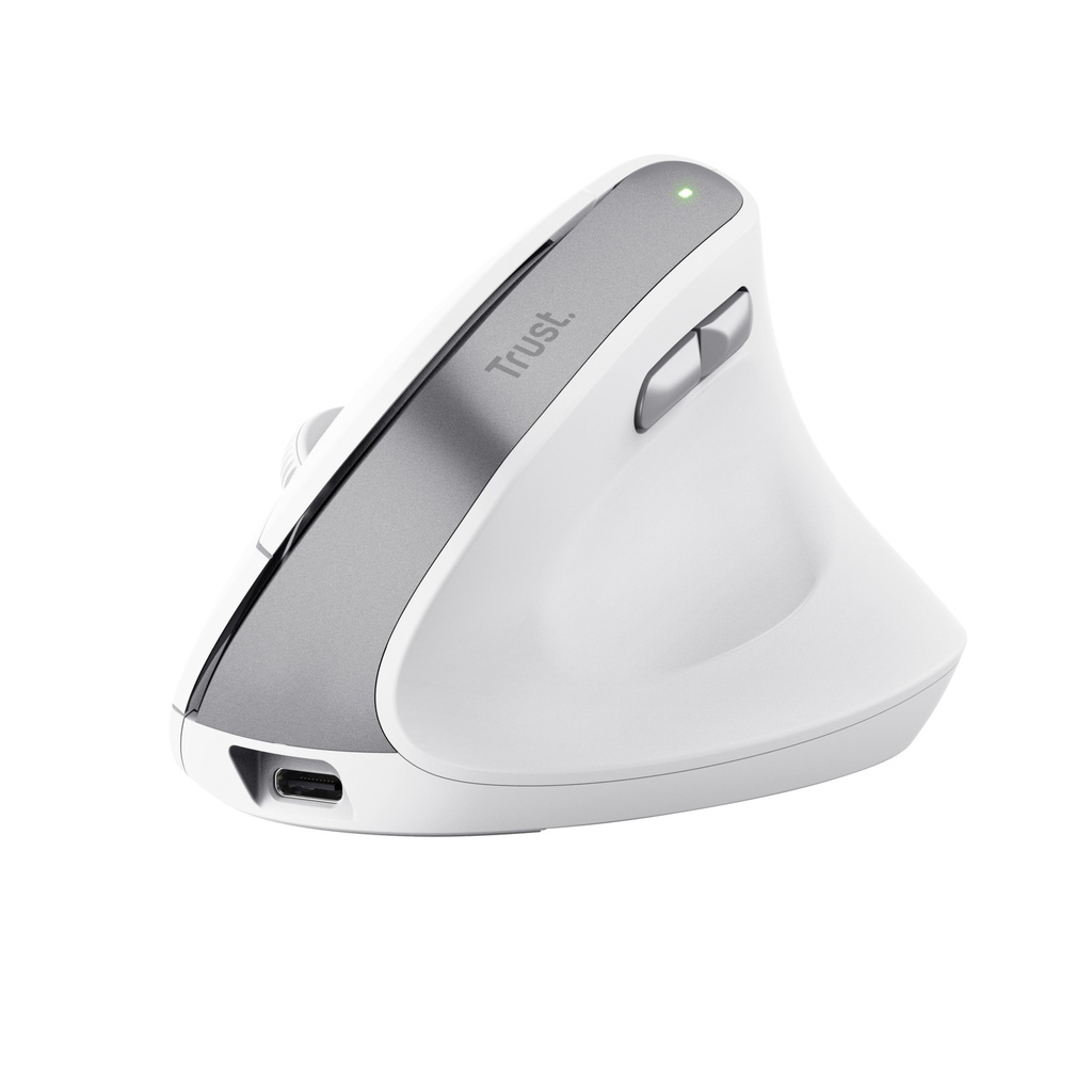 Muis Trust ergonomisch BAYO II draadloos wit — afbeelding 2
