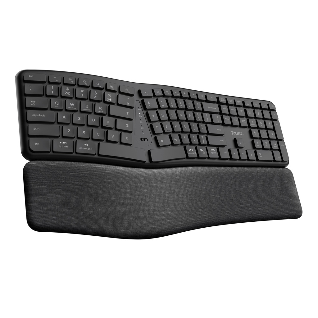Toetsenbord Trust Keyra Ergo Multi draadloos QWERTY — afbeelding 2