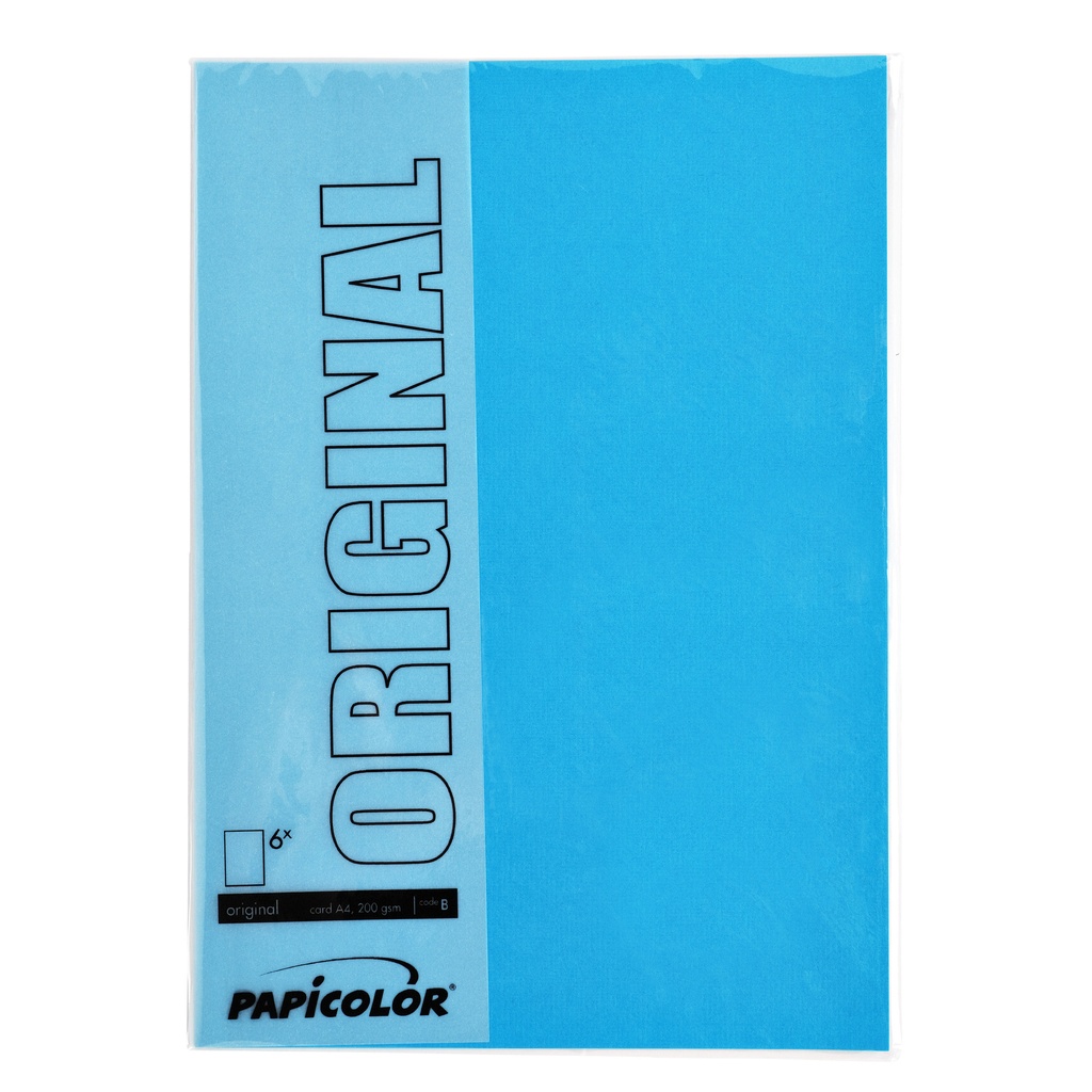 Kopieerpapier Papicolor A4 100gr 12 vel hemelsblauw — afbeelding 2
