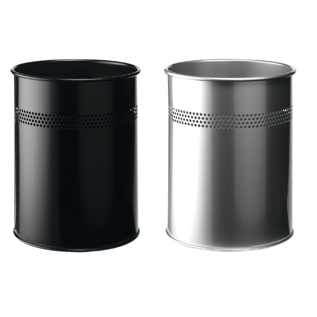 Papierbak Durable 3300-01 15 liter 30mm perforatie zwart — afbeelding 2