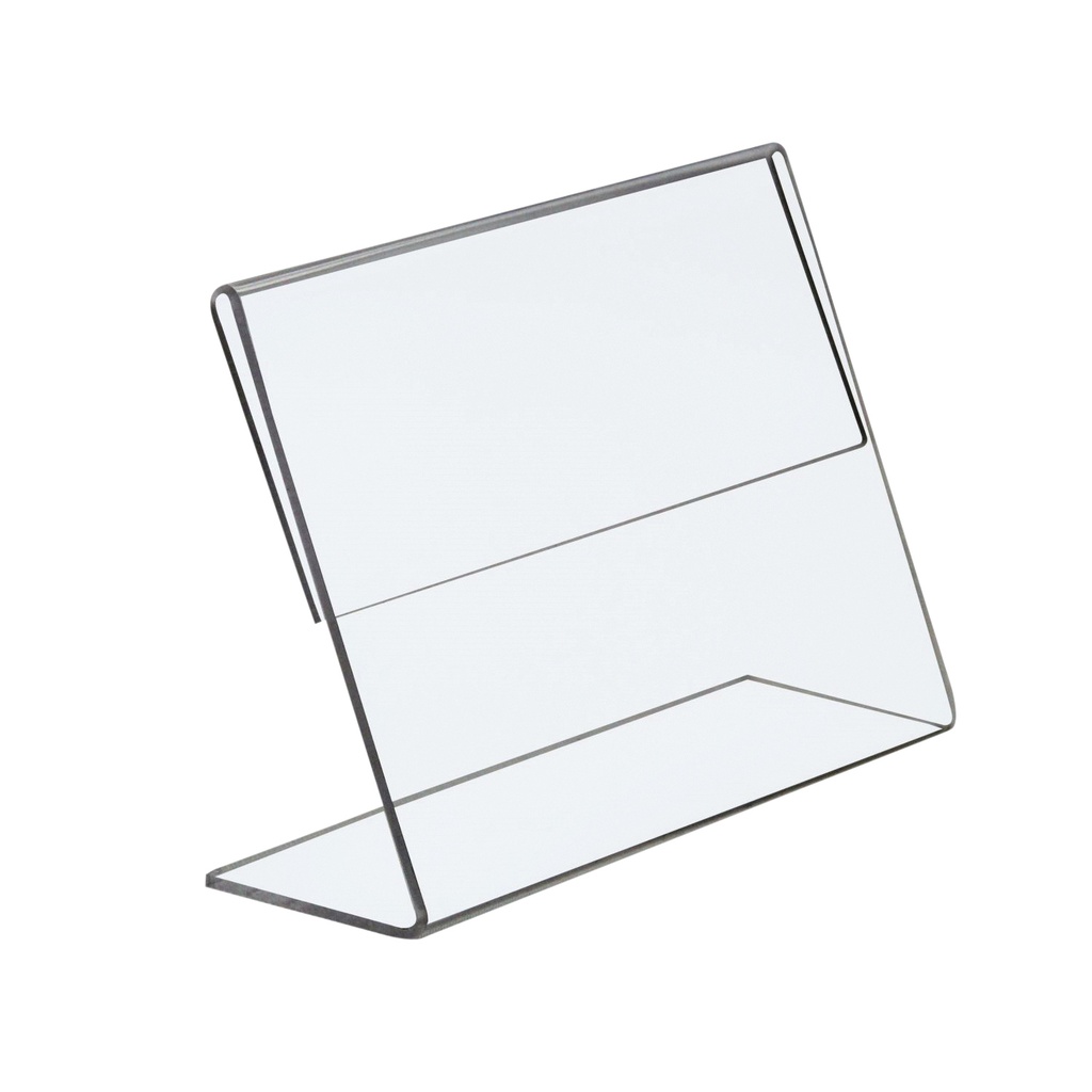 Kaarthouder Europel L-standaard 90x60mm liggend acryl — afbeelding 2