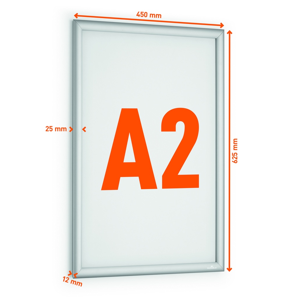 Kliklijst Durable aluminium A2 outdoor — afbeelding 2