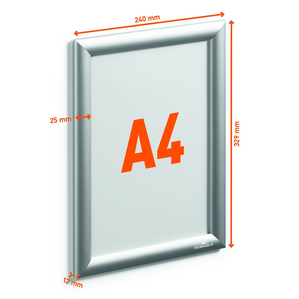 Kliklijst Durable aluminium A4 outdoor — afbeelding 2