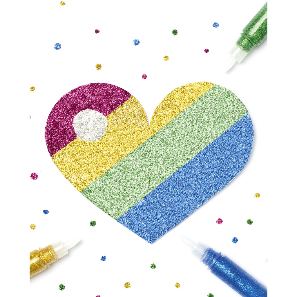 Glitterlijm Folia 9.5ml 10 kleuren — afbeelding 2