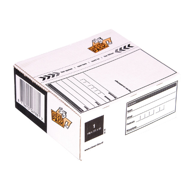 [530371] Postpakketbox 1 CleverPack 146x131x56mm wit