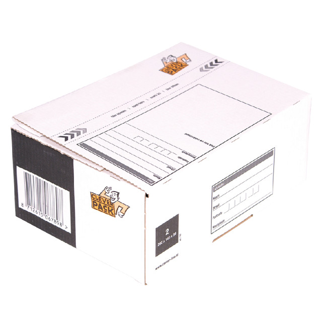 [530372] Postpakketbox 2 CleverPack 200x140x80mm wit
