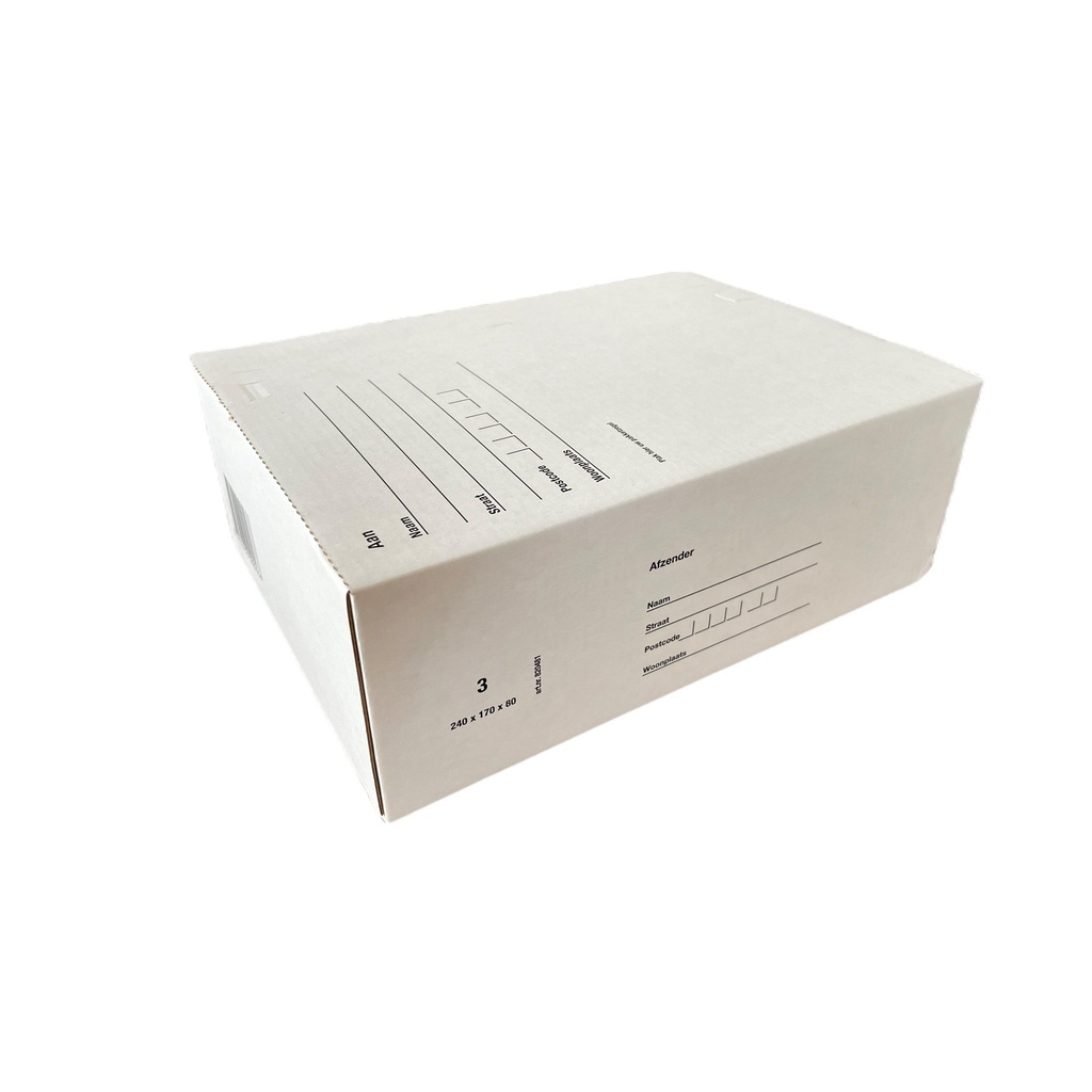 [10403] Postpakketbox IEZZY 3 240x170x80mm wit