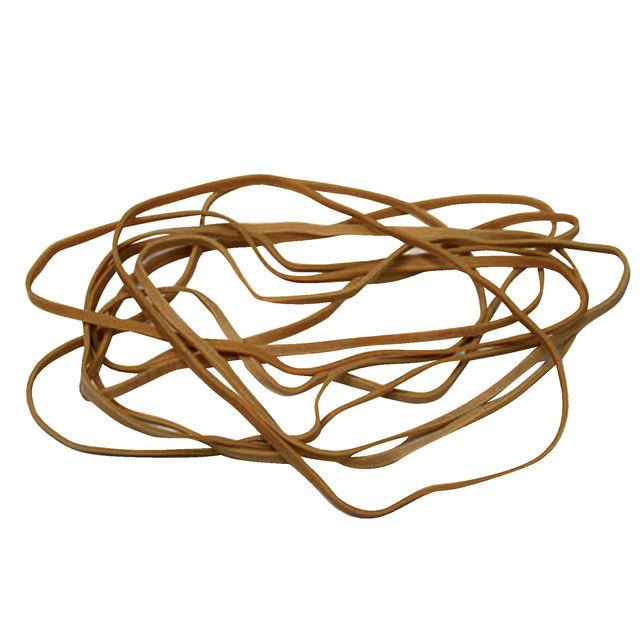[B330024] Elastiek Standard 24 150x1.5mm 50gr 85st bruin