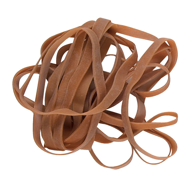 [B330068] Elastiek Standard 68 140x5mm 50gr 28st bruin