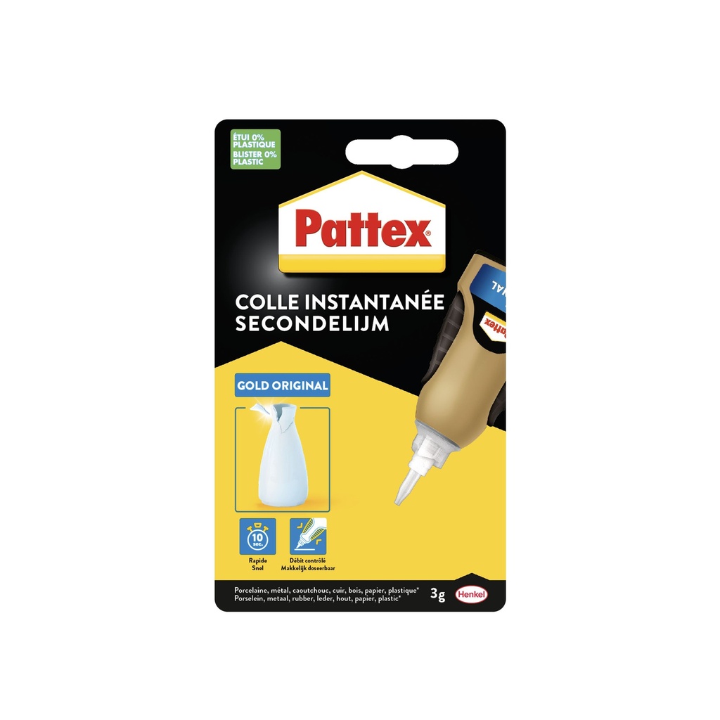 [2898261] Secondenlijm Pattex Gold original 3gr