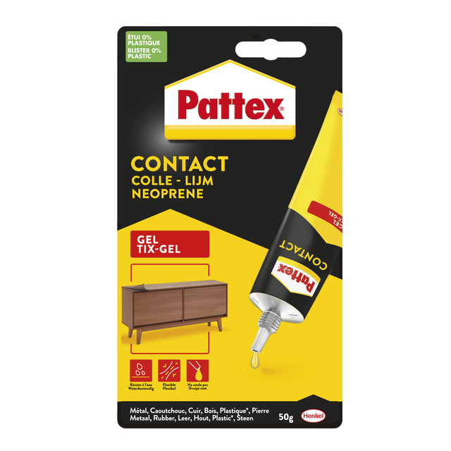 [2836356] Alleslijm Pattex Tixgel Tube 50 gram op blister